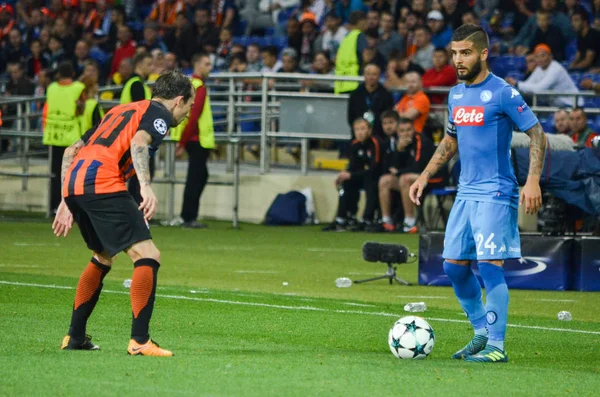 Futbolcu sırasında Uefa Şampiyonlar Ligi maç Shakhtar Rakip Ssc Napoli arasında