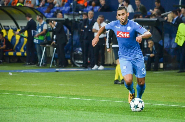 Kharkiv, Ukrayna - 13 Eylül 2017: Futbolcu Shakhtar Rakip Ssc Napoli, Ukrayna arasında Uefa Şampiyonlar Ligi maç sırasında