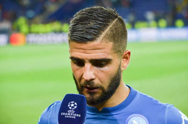 Kharkiv, Ukrayna - 13 Eylül 2017: Futbolcu Shakhtar Rakip Ssc Napoli, Ukrayna arasında Uefa Şampiyonlar Ligi maç sırasında