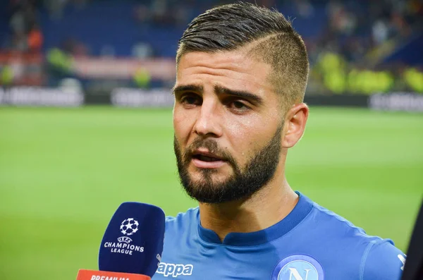 Kharkiv, Ukrayna - 13 Eylül 2017: Futbolcu Shakhtar Rakip Ssc Napoli, Ukrayna arasında Uefa Şampiyonlar Ligi maç sırasında