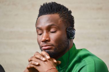 Krasnodar, Rusya - 14 Kasım 2017: John Mikel Obi sırasında bir f