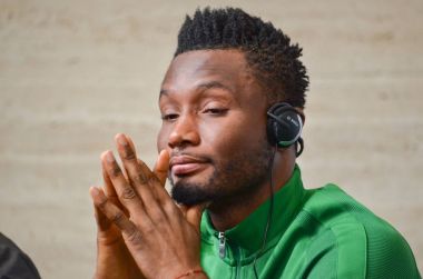 Krasnodar, Rusya - 14 Kasım 2017: John Mikel Obi sırasında bir f
