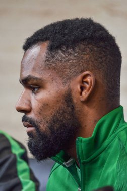 Krasnodar, Rusya - 14 Kasım 2017: Bryan Idowu basarak