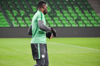 Krasnodar, Rusya - 14 Kasım 2017: Eğitim futbol oyun