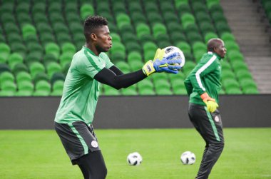 Krasnodar, Rusya - 14 Kasım 2017: Francis Uzoho sırasında bir fr