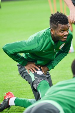 Krasnodar, Rusya - 14 Kasım 2017: Chidozie Awaziem sırasında 