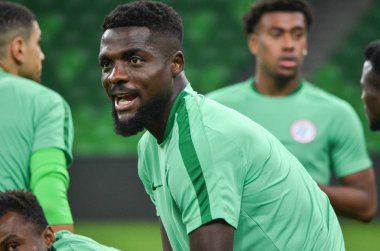 Krasnodar, Rusya - 14 Kasım 2017: John Ogu sırasında bir daha