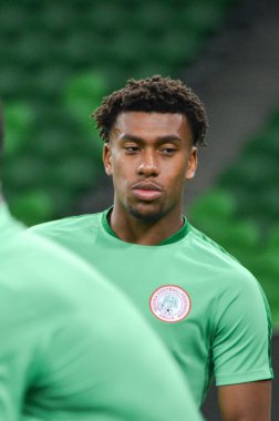 Krasnodar, Rusya - 14 Kasım 2017: Alex Iwobi bir FRIEN sırasında