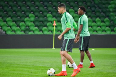 KRASNODAR, RUSSIA - November 14, 2017: Leon Balogun during a fri