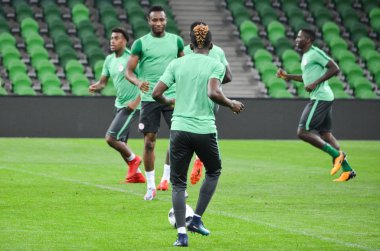 Futbol oyuncuları Nijerya milli takımının eğitim 