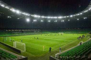 Krasnodar, Rusya - 14 Kasım 2017: Krasn genel bakış