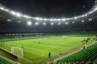 Krasnodar, Rusya - 14 Kasım 2017: Krasn genel bakış