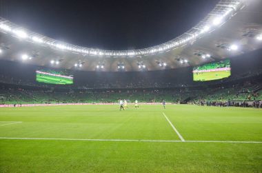 Krasnodar, Rusya - 14 Kasım 2017: Krasnodar Stadyumu portre