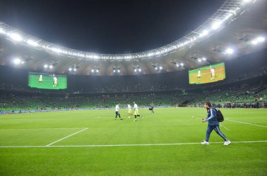 Krasnodar, Rusya - 14 Kasım 2017: Krasnodar Stadyumu portre