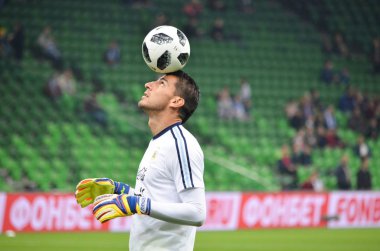 Krasnodar, Rusya - 14 Kasım 2017: Nahuel Guzman sırasında bir fr