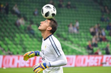 Krasnodar, Rusya - 14 Kasım 2017: Nahuel Guzman sırasında bir fr