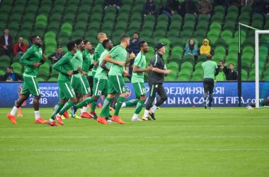 Krasnodar, Rusya - 14 Kasım 2017: Nijerya futbol oyuncu d