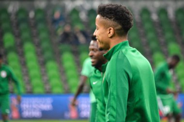 Krasnodar, Rusya - 14 Kasım 2017: Futbolcu sırasında bir 