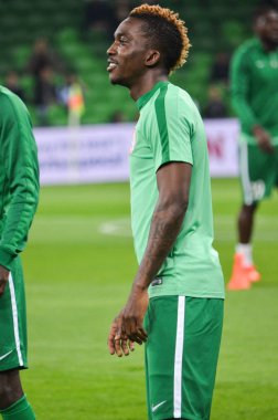 Krasnodar, Rusya - 14 Kasım 2017: Futbolcu sırasında bir 
