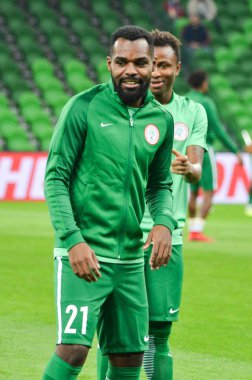 Krasnodar, Rusya - 14 Kasım 2017: Bryan Idowu bir erkekte sırasında