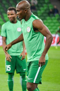 Krasnodar, Rusya - 14 Kasım 2017: Anthony Nwakaeme sırasında bir