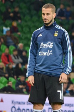 Krasnodar, Rusya - 14 Kasım 2017: Dario Benedetto sırasında bir 