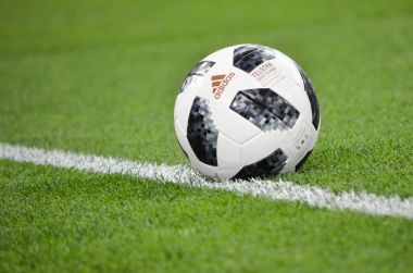 Krasnodar, Rusya - 14 Kasım 2017: Resmi top Telstar