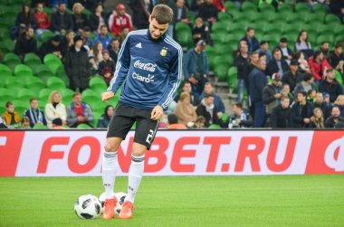 Krasnodar, Rusya - 14 Kasım 2017: Emanuel Mammana sırasında bir 