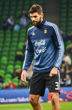 Krasnodar, Rusya - 14 Kasım 2017: Federico Fazio sırasında bir f