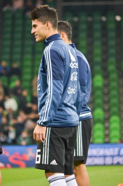 Krasnodar, Rusya - 14 Kasım 2017: Emiliano Insua sırasında bir f