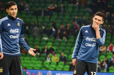 Krasnodar, Rusya - 14 Kasım 2017: Matias Kranevitter (R) du