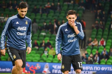 Krasnodar, Rusya - 14 Kasım 2017: Matias Kranevitter (R) du