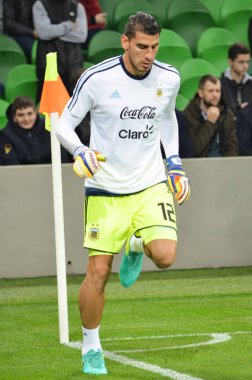 Krasnodar, Rusya - 14 Kasım 2017: Nahuel Guzman sırasında bir fr