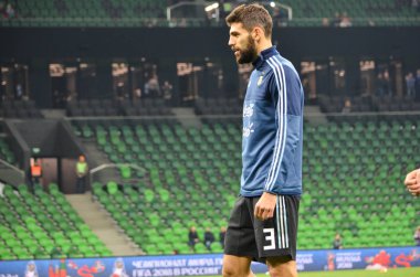 Krasnodar, Rusya - 14 Kasım 2017: Federico Fazio sırasında bir f