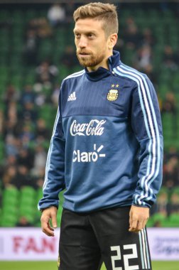 Krasnodar, Rusya - 14 Kasım 2017: Papu Gomez bir FRIEN sırasında