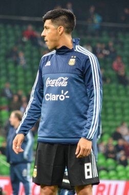 Krasnodar, Rusya - 14 Kasım 2017: Enzo Perez bir FRIEN sırasında