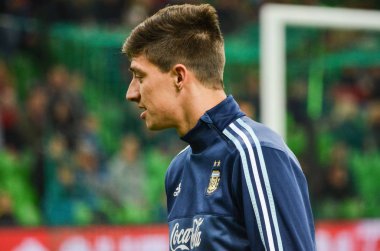 Krasnodar, Rusya - 14 Kasım 2017: Emiliano Rigoni sırasında bir 