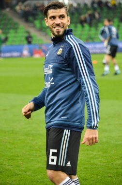 Krasnodar, Rusya - 14 Kasım 2017: Emiliano Insua sırasında bir f