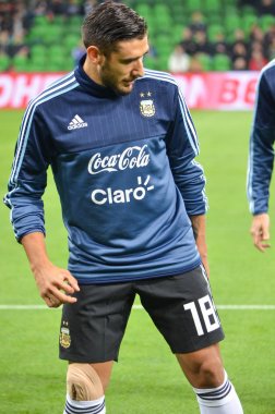 Krasnodar, Rusya - 14 Kasım 2017: Eduardo Salvio sırasında bir f