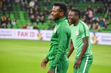 Krasnodar, Rusya - 14 Kasım 2017: Futbolcu sırasında bir 