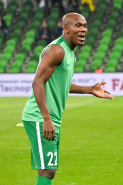 Krasnodar, Rusya - 14 Kasım 2017: Anthony Nwakaeme sırasında bir