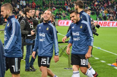 Krasnodar, Rusya - 14 Kasım 2017: Fernando Belluschi (C), E