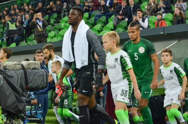 Krasnodar, Rusya - 14 Kasım 2017: Daniel Akpeyi sırasında bir fr