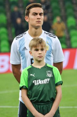 KRASNODAR, RUSSIA - November 14, 2017: Paulo Dybala during a fri