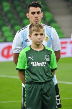 Krasnodar, Rusya - 14 Kasım 2017: Cristian Pavon sırasında bir f