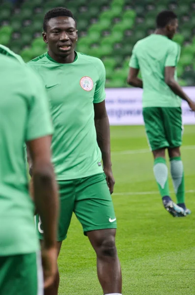 Krasnodar, Rusya - 14 Kasım 2017: Alex Iwobi bir FRIEN sırasında