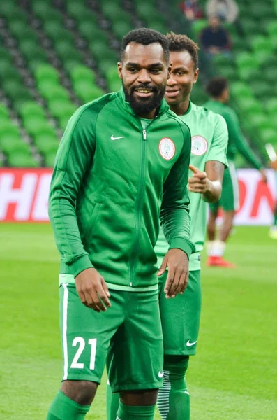 Krasnodar, Rusya - 14 Kasım 2017: Bryan Idowu bir erkekte sırasında