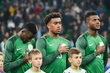 Krasnodar, Rusya - 14 Kasım 2017: Futbolcu sırasında bir 