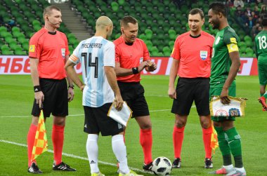 Krasnodar, Rusya Federasyonu - 14 Kasım 2017: Pho takım kaptanları vardır