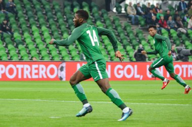 Krasnodar, Rusya - 14 Kasım 2017: Kelechi Iheanacho sırasında 